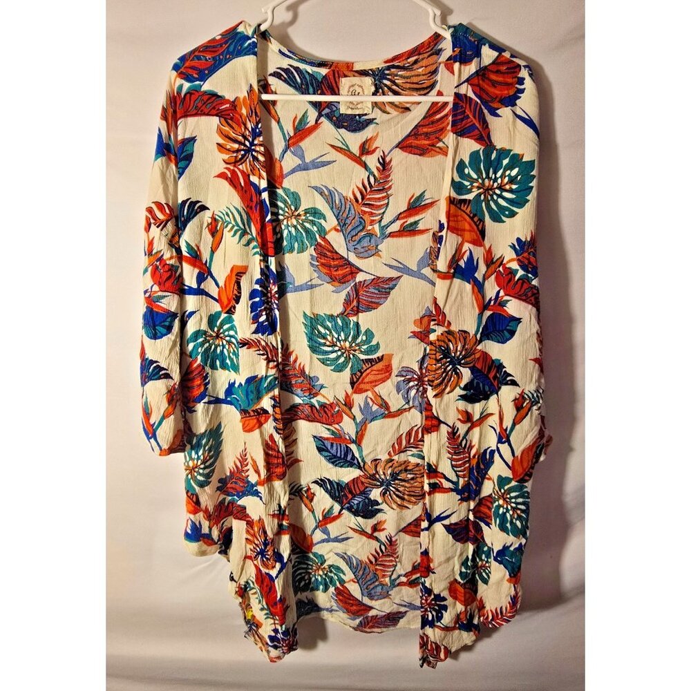 Grace & Emma Boutique Floral Duster Hippie Boho Cardigan Women’s S/M Kimono